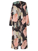 Cargar imagen en el visor de la galería, Casual Snap Front Floral Print Cardigan

