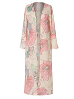 Cargar imagen en el visor de la galería, Casual Snap Front Floral Print Cardigan
