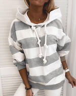 Cargar imagen en el visor de la galería, 2020 Fall Hot Sale Long Sleeve Striped Hoodie
