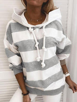 Cargar imagen en el visor de la galería, 2020 Fall Hot Sale Long Sleeve Striped Hoodie
