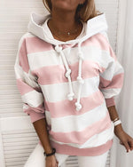 Cargar imagen en el visor de la galería, 2020 Fall Hot Sale Long Sleeve Striped Hoodie
