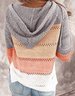 Cargar imagen en el visor de la galería, Casual Hollow Out Full-Zip Hoodie Sweater
