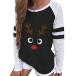 Cargar imagen en el visor de la galería, 2020 Christmas print crew neck raglan sweatshirt
