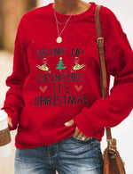 Cargar imagen en el visor de la galería, 2020 Christmas letter printed sweatshirt
