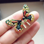 Cargar imagen en el visor de la galería, Butterfly Wing Rhinestone Earring
