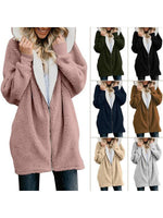 Cargar imagen en el visor de la galería, Autumn and winter lamb wool zipper warm jacket
